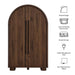 Modway Bellamy Arched Fold-Out Desk Cabinet in Walnut - dimensions and specifications