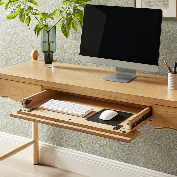 Modway Darcy 62 Inch Wood Computer Desk in Oak - lifestyle view 16