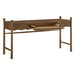Modway Darcy 62 Inch Wood Computer Desk in Walnut - angled view
