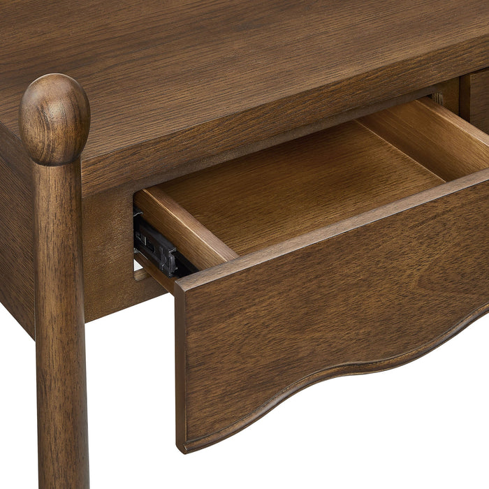 Modway Darcy 62 Inch Wood Computer Desk in Walnut - lifestyle view 13