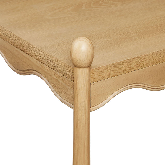 Modway Darcy 46 Inch Wood Coffee Table in Oak - detail view