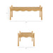 Modway Darcy 46 Inch Wood Coffee Table in Oak - dimensions and specifications 16