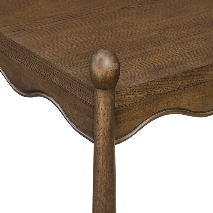 Modway Darcy 46 Inch Wood Coffee Table in Walnut - detail view