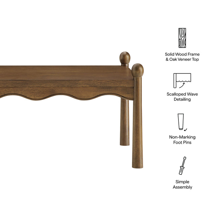 Modway Darcy 46 Inch Wood Coffee Table in Walnut - dimensions and specifications