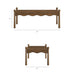 Modway Darcy 46 Inch Wood Coffee Table in Walnut - dimensions and specifications 14