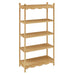 Modway Darcy 4-Tier Open Bookcase in Oak - front view