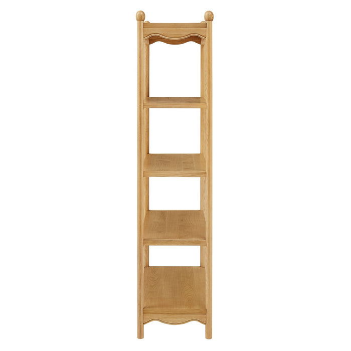 Modway Darcy 4-Tier Open Bookcase in Oak - angled view