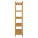 Modway Darcy 4-Tier Open Bookcase in Oak - angled view