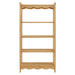 Modway Darcy 4-Tier Open Bookcase in Oak - side view