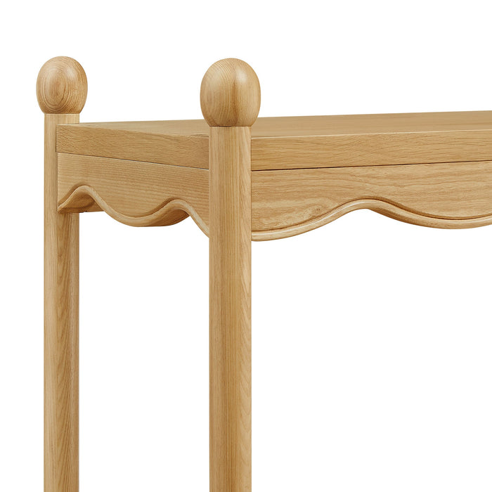 Modway Darcy 4-Tier Open Bookcase in Oak - detail view