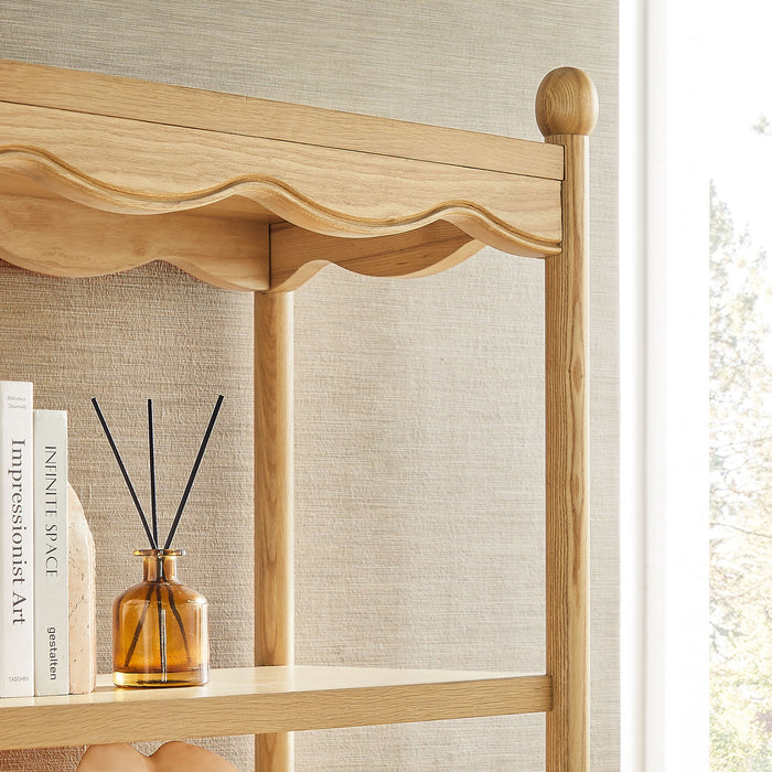 Modway Darcy 4-Tier Open Bookcase in Oak - lifestyle view 12