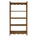 Modway Darcy 4-Tier Open Bookcase in Walnut - side view