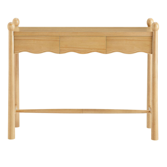 Modway Darcy 44 Inch Wood Console Table in Oak - detail view