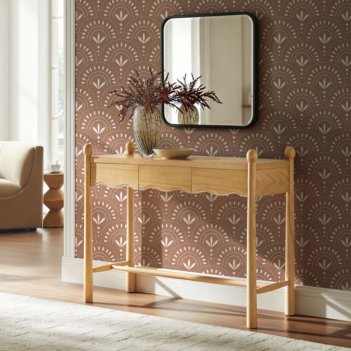 Modway Darcy 44 Inch Wood Console Table in Oak - lifestyle view 16