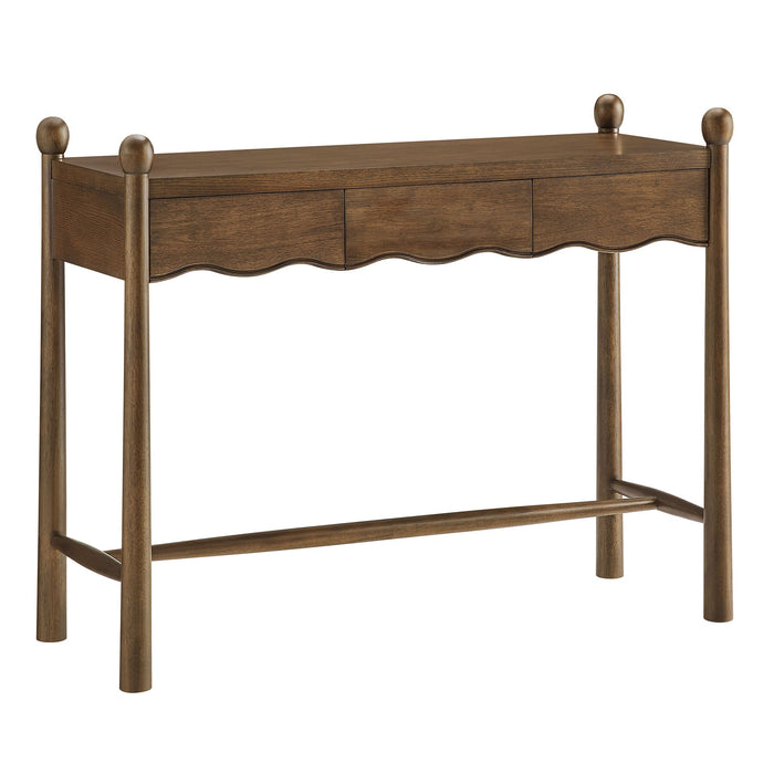 Modway Darcy 44 Inch Wood Console Table in Walnut - front view