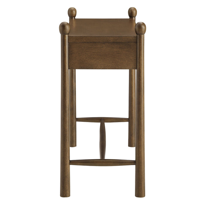 Modway Darcy 44 Inch Wood Console Table in Walnut - angled view