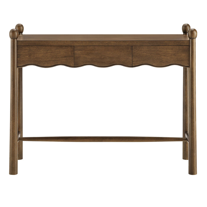 Modway Darcy 44 Inch Wood Console Table in Walnut - detail view