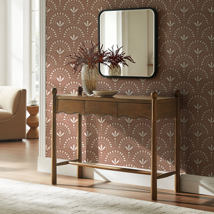 Modway Darcy 44 Inch Wood Console Table in Walnut - lifestyle view 15