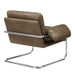 Modway Ansel Vegan Leather Accent Chair in Mushroom - side view