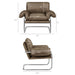 Modway Ansel Vegan Leather Accent Chair in Mushroom - dimensions and specifications 18