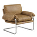 Modway Ansel Vegan Leather Accent Chair in Toast - front view