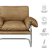 Modway Ansel Vegan Leather Accent Chair in Toast - dimensions and specifications