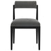 Kai Fabric Dining Chair Set of 2 Charcoal