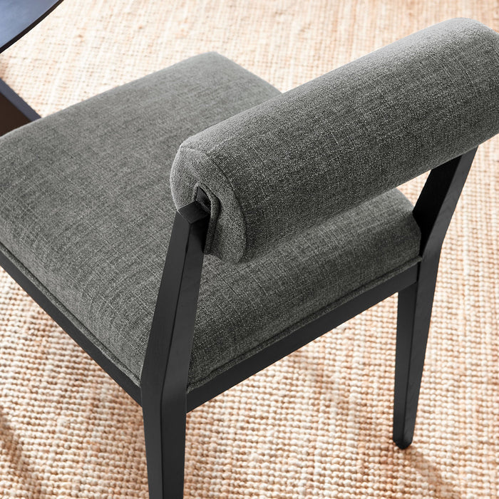 Kai Fabric Dining Chair Set of 2 Charcoal