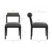 Kai Fabric Dining Chair Set of 2 Charcoal
