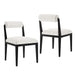 Kai Fabric Dining Chair Set of 2 Salt