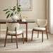 Fenwick Fabric Dining Chairs Set of 2 Ecru