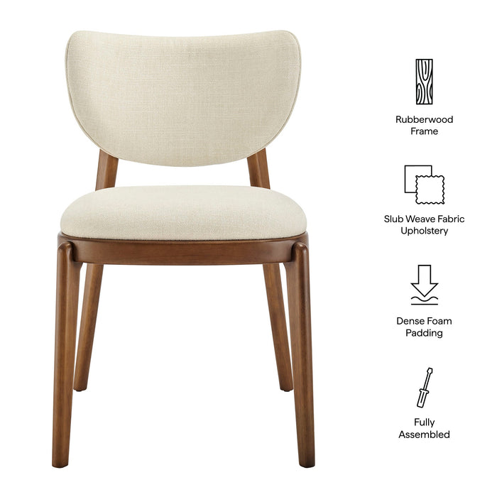Fenwick Fabric Dining Chairs Set of 2 Ecru