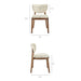 Fenwick Fabric Dining Chairs Set of 2 Ecru