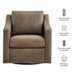Modway Liora Vegan Leather Swivel Armchair in Mushroom - dimensions and specifications