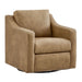 Modway Liora Vegan Leather Swivel Armchair in Toast - front view