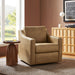 Modway Liora Vegan Leather Swivel Armchair in Toast - lifestyle view 13
