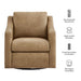 Modway Liora Vegan Leather Swivel Armchair in Toast - dimensions and specifications