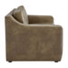 Modway Liora 87 Inch Vegan Leather Sofa in Mushroom - angled view