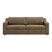 Modway Liora 87 Inch Vegan Leather Sofa in Mushroom - detail view
