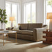 Modway Liora 87 Inch Vegan Leather Sofa in Mushroom - lifestyle view 14