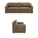 Modway Liora 87 Inch Vegan Leather Sofa in Mushroom - dimensions and specifications 18