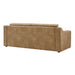 Modway Liora 87 Inch Vegan Leather Sofa in Toast - side view