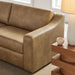 Modway Liora 87 Inch Vegan Leather Sofa in Toast - lifestyle view 11