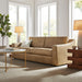 Modway Liora 87 Inch Vegan Leather Sofa in Toast - lifestyle view 13