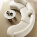 Modway Rialta 3 Piece Curved Performance Velvet Sectional Sofa in Alabaster - lifestyle view 11