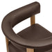 Modway Imogen Premium Vegan Leather Barrel Dining Chairs Set of 2 in Espresso Dark Brown - lifestyle view 12