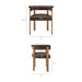 Modway Imogen Premium Vegan Leather Barrel Dining Chairs Set of 2 in Espresso Dark Brown - dimensions and specifications 20