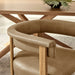 Modway Imogen Premium Vegan Leather Barrel Dining Chairs Set of 2 in Toast Dark Brown - lifestyle view 13