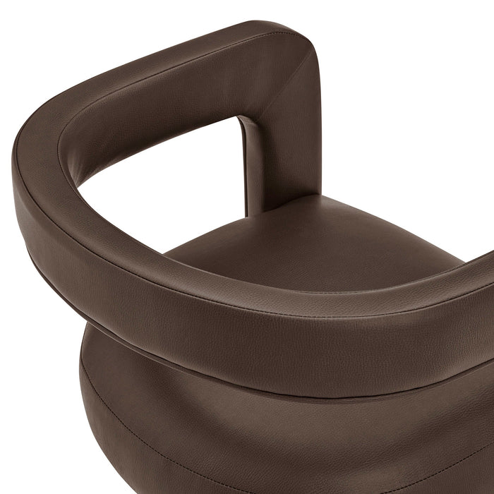 Modway Winslow Premium Vegan Leather Dining Chair in Espresso - lifestyle view 15