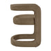 Modway Winslow Premium Vegan Leather Dining Chair in Mushroom - side view